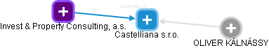 Castelliana s.r.o. - náhled vizuálního zobrazení vztahů obchodního rejstříku
