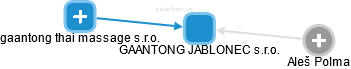 GAANTONG JABLONEC s.r.o. - náhled vizuálního zobrazení vztahů obchodního rejstříku