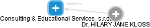 Consulting & Educational Services, s.r.o. - náhled vizuálního zobrazení vztahů obchodního rejstříku