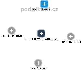 Easy Software Group SE - náhled vizuálního zobrazení vztahů obchodního rejstříku