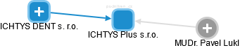 ICHTYS Plus s.r.o. - náhled vizuálního zobrazení vztahů obchodního rejstříku