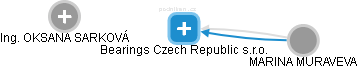 Bearings Czech Republic s.r.o. - náhled vizuálního zobrazení vztahů obchodního rejstříku