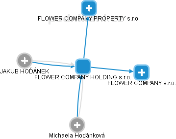 FLOWER COMPANY HOLDING s.r.o. - náhled vizuálního zobrazení vztahů obchodního rejstříku