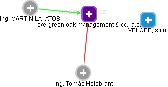 evergreen oak management & co., a.s. - náhled vizuálního zobrazení vztahů obchodního rejstříku