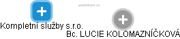 Kompletní služby s.r.o. - náhled vizuálního zobrazení vztahů obchodního rejstříku