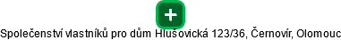 Společenství vlastníků pro dům Hlušovická 123/36, Černovír, Olomouc - náhled vizuálního zobrazení vztahů obchodního rejstříku
