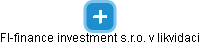 FI-finance investment s.r.o. v likvidaci - náhled vizuálního zobrazení vztahů obchodního rejstříku