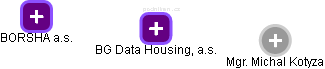 BG Data Housing, a.s. - náhled vizuálního zobrazení vztahů obchodního rejstříku