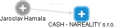 CASH - NAREALITY s.r.o. - náhled vizuálního zobrazení vztahů obchodního rejstříku