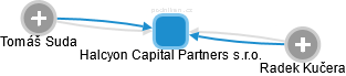 Halcyon Capital Partners s.r.o. - náhled vizuálního zobrazení vztahů obchodního rejstříku