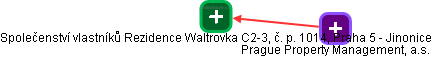 Společenství vlastníků Rezidence Waltrovka C2-3, č. p. 1014, Praha 5 - Jinonice - náhled vizuálního zobrazení vztahů obchodního rejstříku