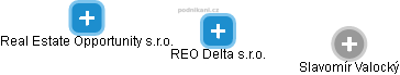 REO Delta s.r.o. - náhled vizuálního zobrazení vztahů obchodního rejstříku