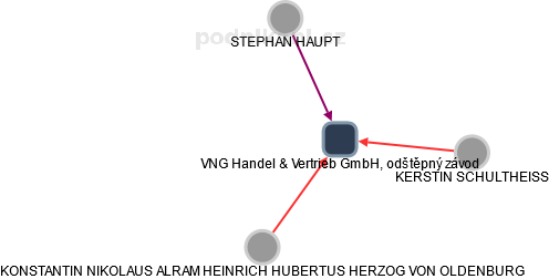VNG Handel & Vertrieb GmbH, odštěpný závod - náhled vizuálního zobrazení vztahů obchodního rejstříku