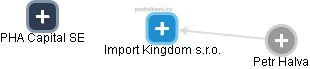 Import Kingdom s.r.o. - náhled vizuálního zobrazení vztahů obchodního rejstříku