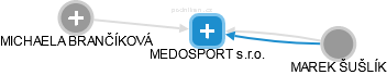 MEDOSPORT s.r.o. - náhled vizuálního zobrazení vztahů obchodního rejstříku