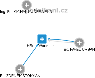 HSoul Wood s.r.o. - náhled vizuálního zobrazení vztahů obchodního rejstříku