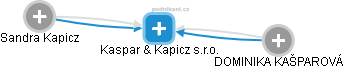 Kaspar & Kapicz s.r.o. - náhled vizuálního zobrazení vztahů obchodního rejstříku