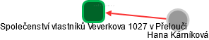Společenství vlastníků Veverkova 1027 v Přelouči - náhled vizuálního zobrazení vztahů obchodního rejstříku