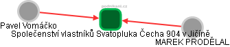 Společenství vlastníků Svatopluka Čecha 904 v Jičíně - náhled vizuálního zobrazení vztahů obchodního rejstříku