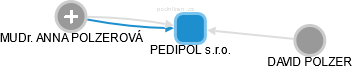 PEDIPOL s.r.o. - náhled vizuálního zobrazení vztahů obchodního rejstříku