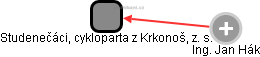 Studenečáci, cykloparta z Krkonoš, z. s. - náhled vizuálního zobrazení vztahů obchodního rejstříku