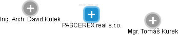 PASCEREX real s.r.o. - náhled vizuálního zobrazení vztahů obchodního rejstříku