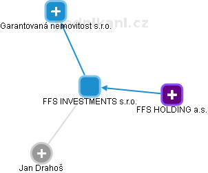 FFS INVESTMENTS s.r.o. - náhled vizuálního zobrazení vztahů obchodního rejstříku