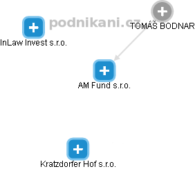 AM Fund s.r.o. - náhled vizuálního zobrazení vztahů obchodního rejstříku