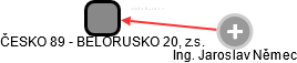 ČESKO 89 - BĚLORUSKO 20, z.s. - náhled vizuálního zobrazení vztahů obchodního rejstříku