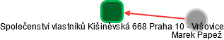 Společenství vlastníků Kišiněvská 668 Praha 10 - Vršovice - náhled vizuálního zobrazení vztahů obchodního rejstříku