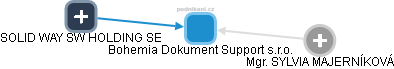 Bohemia Dokument Support s.r.o. - náhled vizuálního zobrazení vztahů obchodního rejstříku