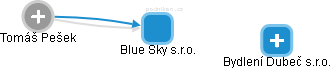 Blue Sky s.r.o. - náhled vizuálního zobrazení vztahů obchodního rejstříku