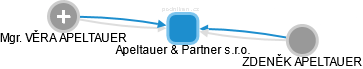 Apeltauer & Partner s.r.o. - náhled vizuálního zobrazení vztahů obchodního rejstříku