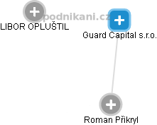 Guard Capital s.r.o. - náhled vizuálního zobrazení vztahů obchodního rejstříku