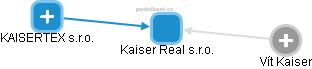 Kaiser Real s.r.o. - náhled vizuálního zobrazení vztahů obchodního rejstříku