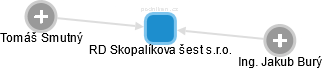 RD Skopalíkova šest s.r.o. - náhled vizuálního zobrazení vztahů obchodního rejstříku