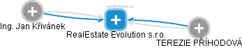 RealEstate Evolution s.r.o. - náhled vizuálního zobrazení vztahů obchodního rejstříku