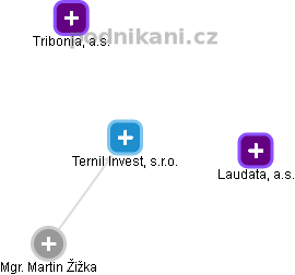Ternil Invest, s.r.o. - náhled vizuálního zobrazení vztahů obchodního rejstříku