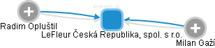 LeFleur Česká Republika, spol. s r.o. - náhled vizuálního zobrazení vztahů obchodního rejstříku