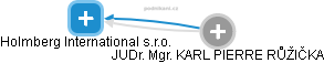 Holmberg International s.r.o. - náhled vizuálního zobrazení vztahů obchodního rejstříku