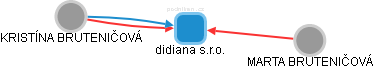 didiana s.r.o. - náhled vizuálního zobrazení vztahů obchodního rejstříku