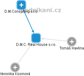 D.M.C. Real House s.r.o. - náhled vizuálního zobrazení vztahů obchodního rejstříku