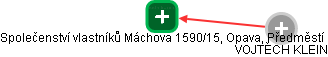Společenství vlastníků Máchova 1590/15, Opava, Předměstí - náhled vizuálního zobrazení vztahů obchodního rejstříku