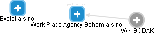 Work Place Agency-Bohemia s.r.o. - náhled vizuálního zobrazení vztahů obchodního rejstříku