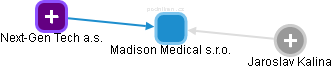 Madison Medical s.r.o. - náhled vizuálního zobrazení vztahů obchodního rejstříku