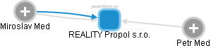 REALITY Propol s.r.o. - náhled vizuálního zobrazení vztahů obchodního rejstříku