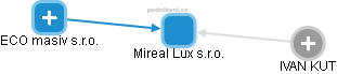 Mireal Lux s.r.o. - náhled vizuálního zobrazení vztahů obchodního rejstříku