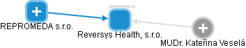 Reversys Health, s.r.o. - náhled vizuálního zobrazení vztahů obchodního rejstříku