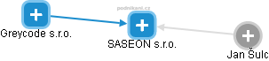 SASEON s.r.o. - náhled vizuálního zobrazení vztahů obchodního rejstříku