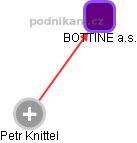 BOTTINE a.s. - náhled vizuálního zobrazení vztahů obchodního rejstříku